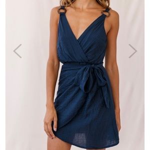 Selfie Leslie Kay Wrap Skirt Dress